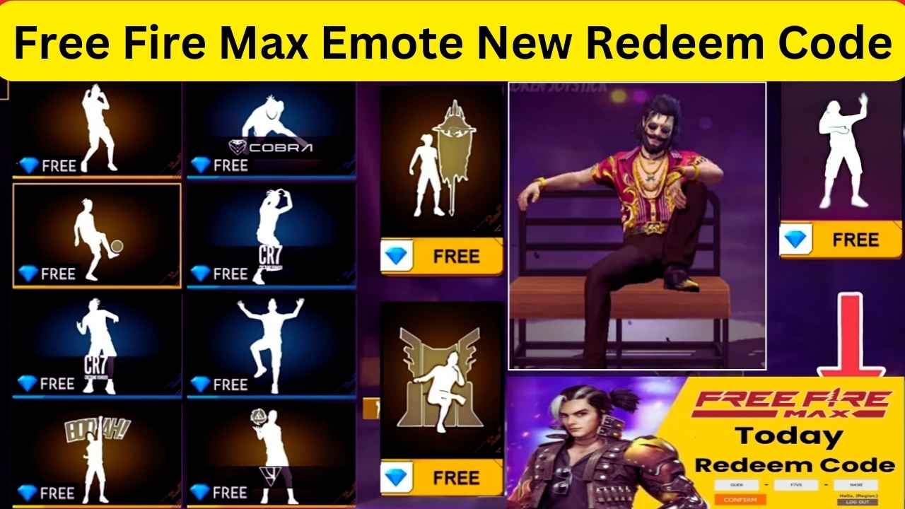 Free Fire Max Emote New Redeem Code